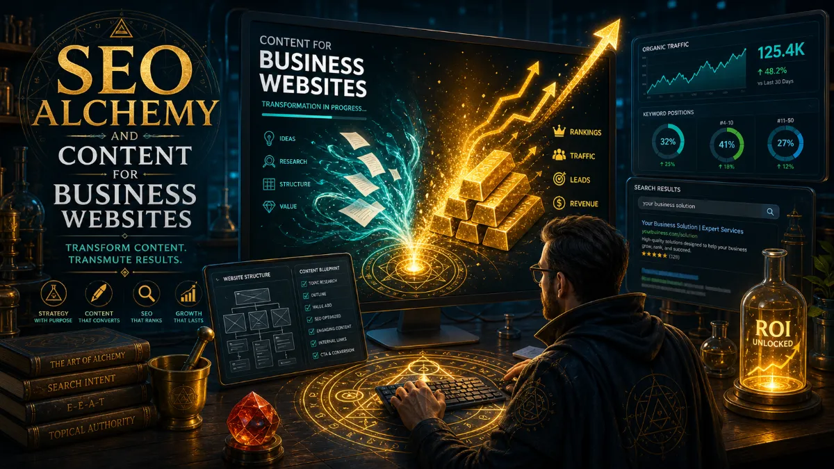 SEO Alchemy: Turning Content for Business Websites Into Gold